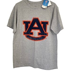NWT Auburn University Tigers J-America Grey Logo T-shirt Size Medium